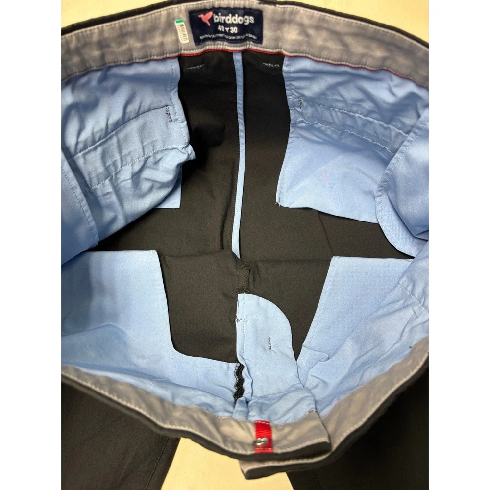 BirdDogs Mens Black‎ Comfort Stretch Chino Pants Size 40x30 Casual Dress Work